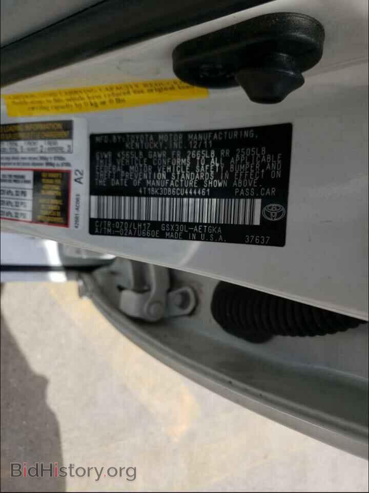 2012 TOYOTA AVALON - VIN: 4T1BK3DB6CU444461 - Фото 10