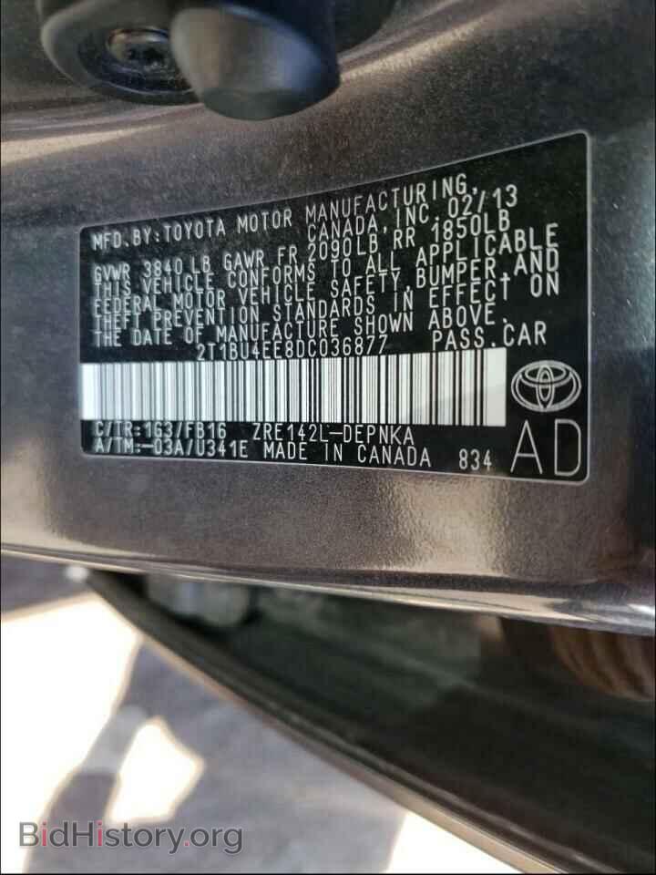 2013 TOYOTA COROLLA - VIN: 2T1BU4EE8DC036877 - Фото 10