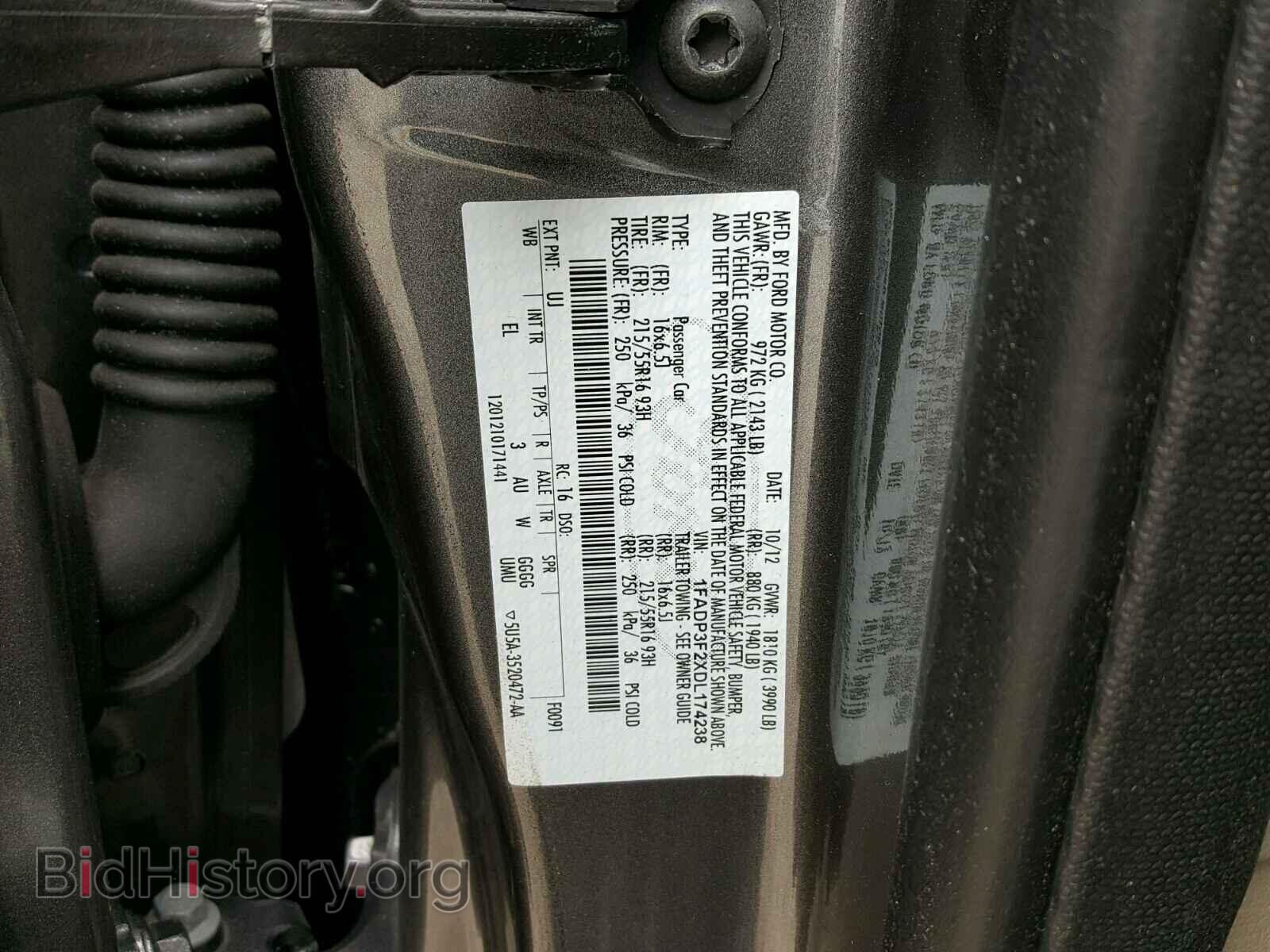 2013 FORD FOCUS - VIN: 1FADP3F2XDL174238 - Photo 10