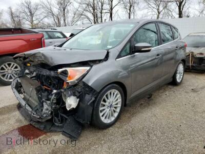 2013 Ford CMAX C-Max SEL, серый — VIN 1FADP5BU8DL504347, Copart