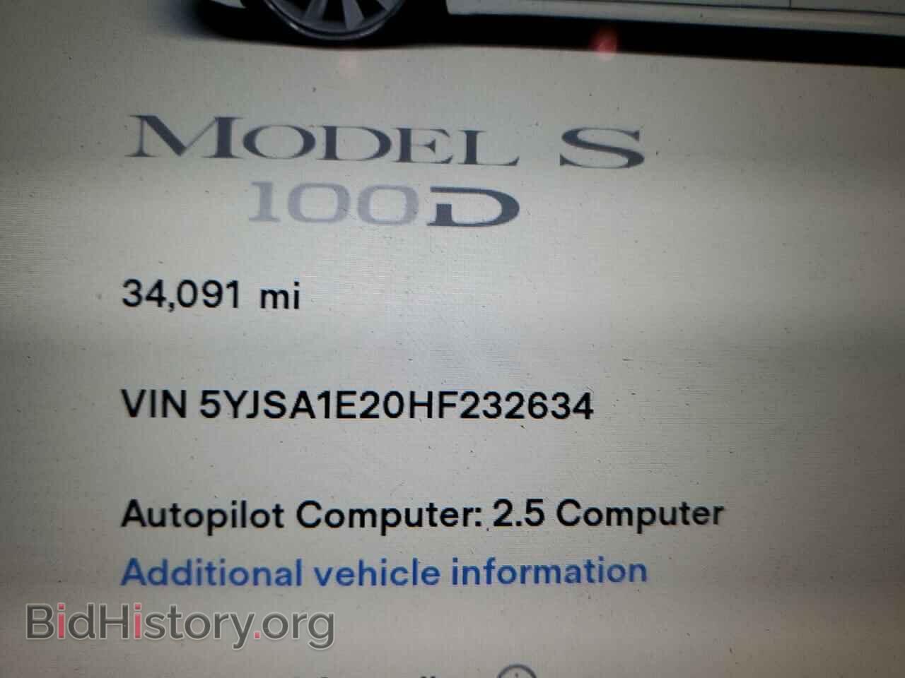 2017 TESLA MODEL S - VIN: 5YJSA1E20HF232634 - Photo 9