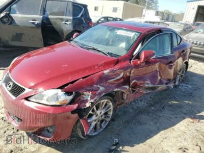 2011 Lexus IS IS 250, burgundy — VIN JTHBF5C28B5149360, Copart