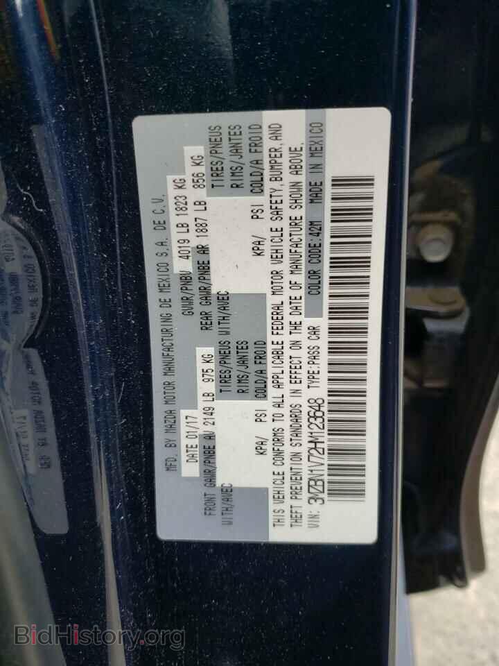2017 MAZDA 3 - VIN: 3MZBN1V72HM123648 - Фото 12