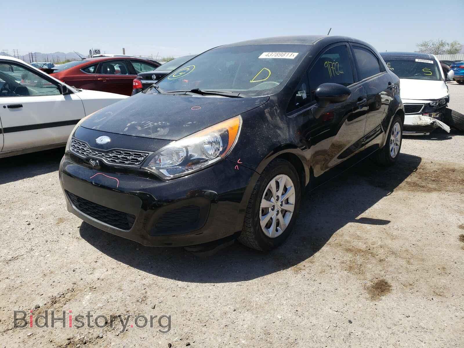 2014 KIA RIO - VIN: KNADM5A33E6376804 - Фото 2