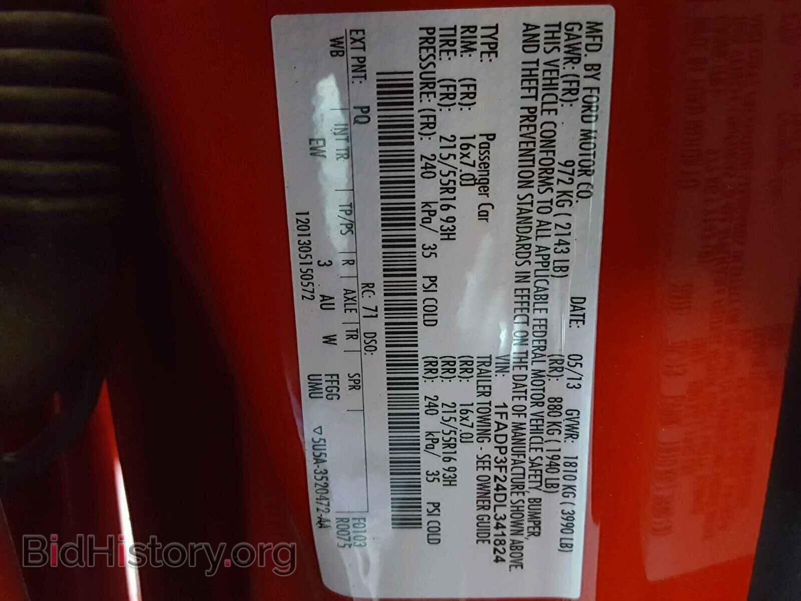 2013 FORD FOCUS - VIN: 1FADP3F24DL341824 - Photo 10