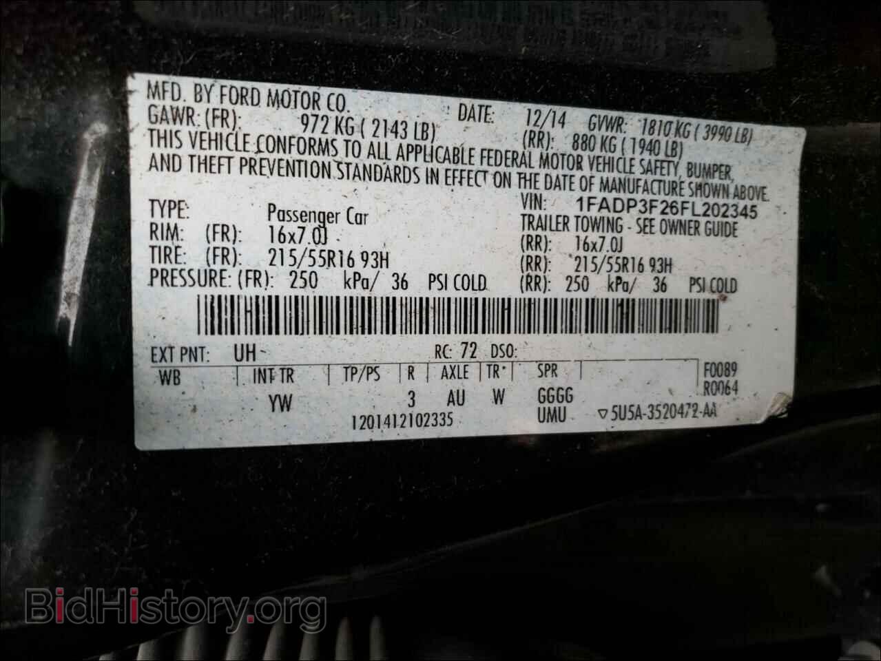 2015 FORD FOCUS - VIN: 1FADP3F26FL202345 - Photo 10