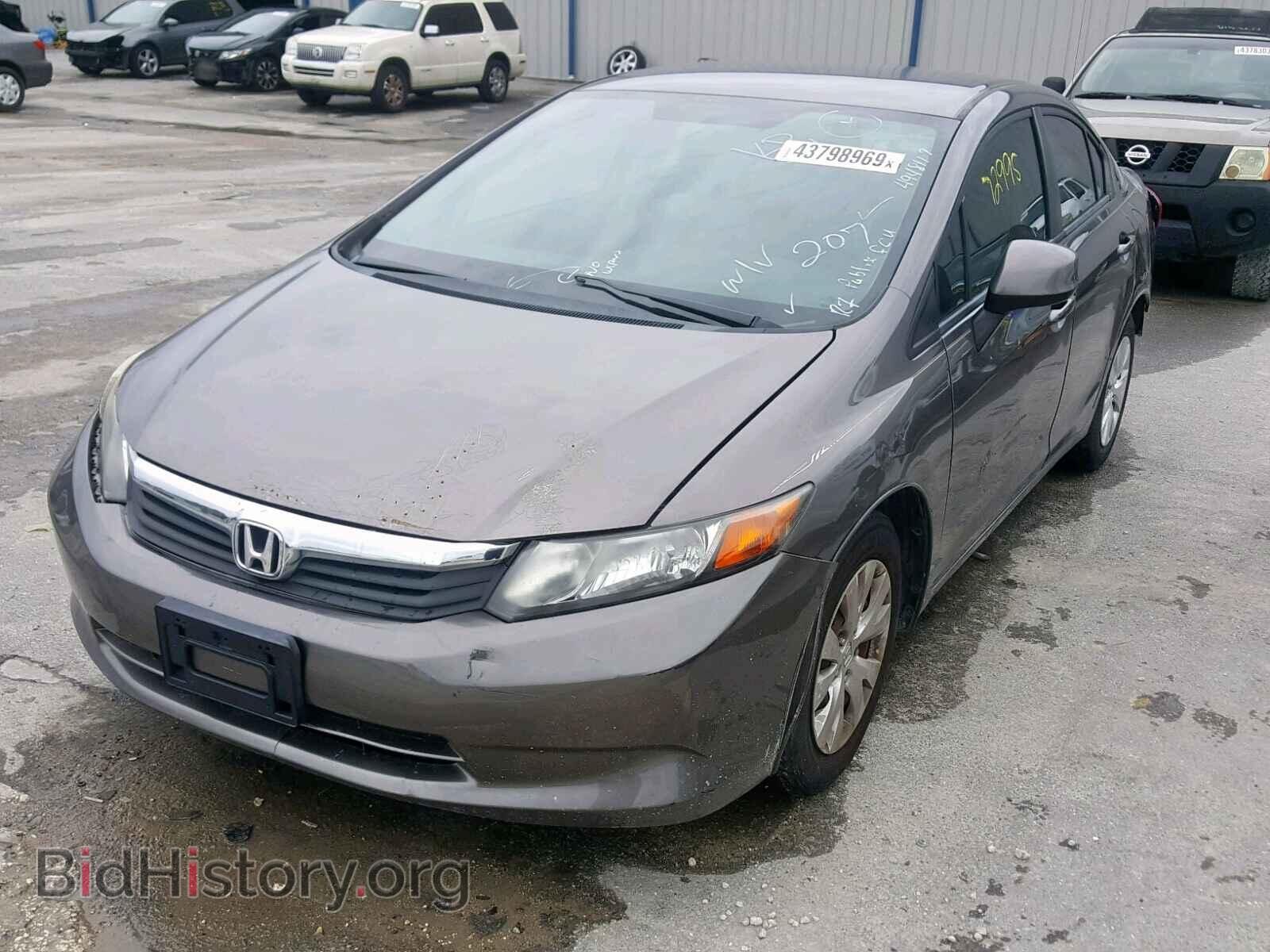 2012 HONDA CIVIC LX - VIN: 19XFB2F50CE077207 - Фото 2