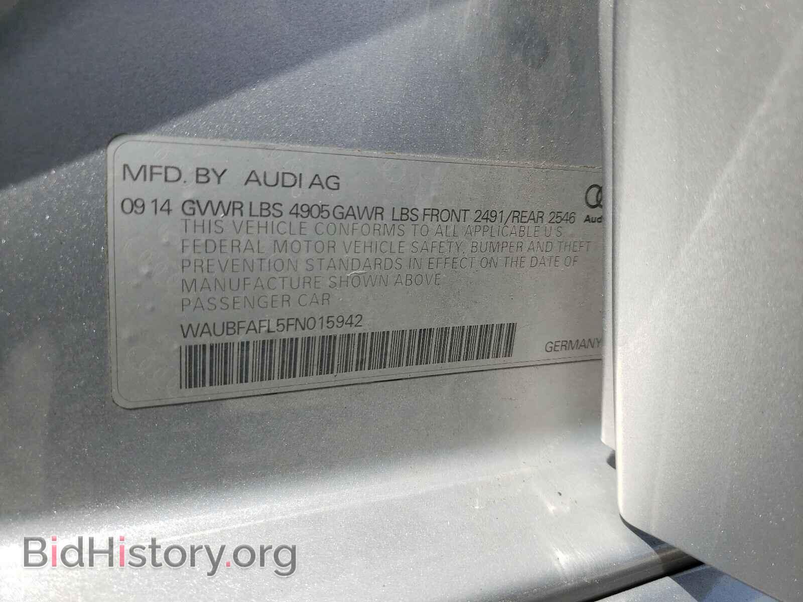 2015 AUDI A4 - VIN: WAUBFAFL5FN015942 - Photo 10