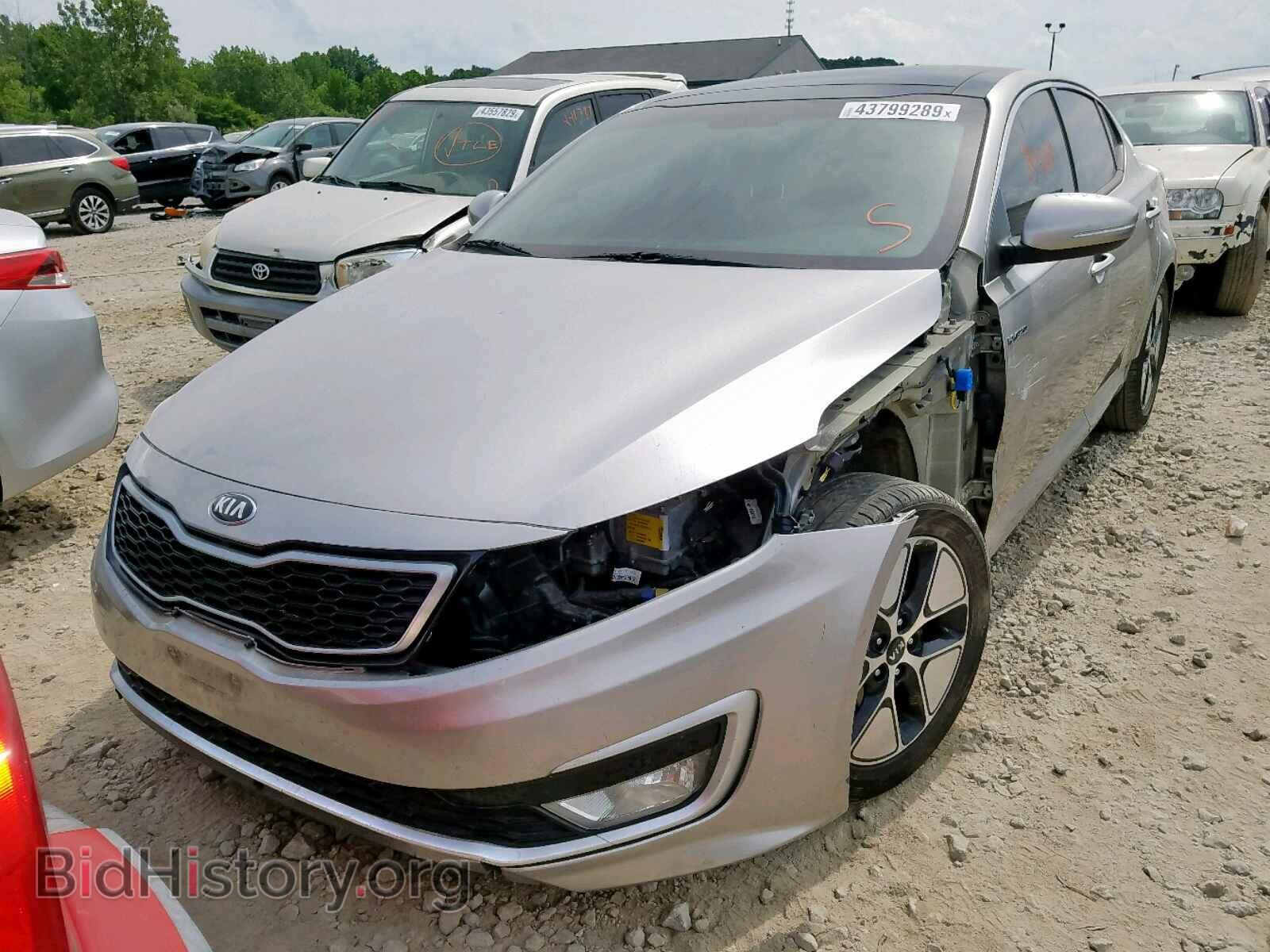 2013 KIA OPTIMA HYB - VIN: KNAGM4AD6D5062164 - Фото 2