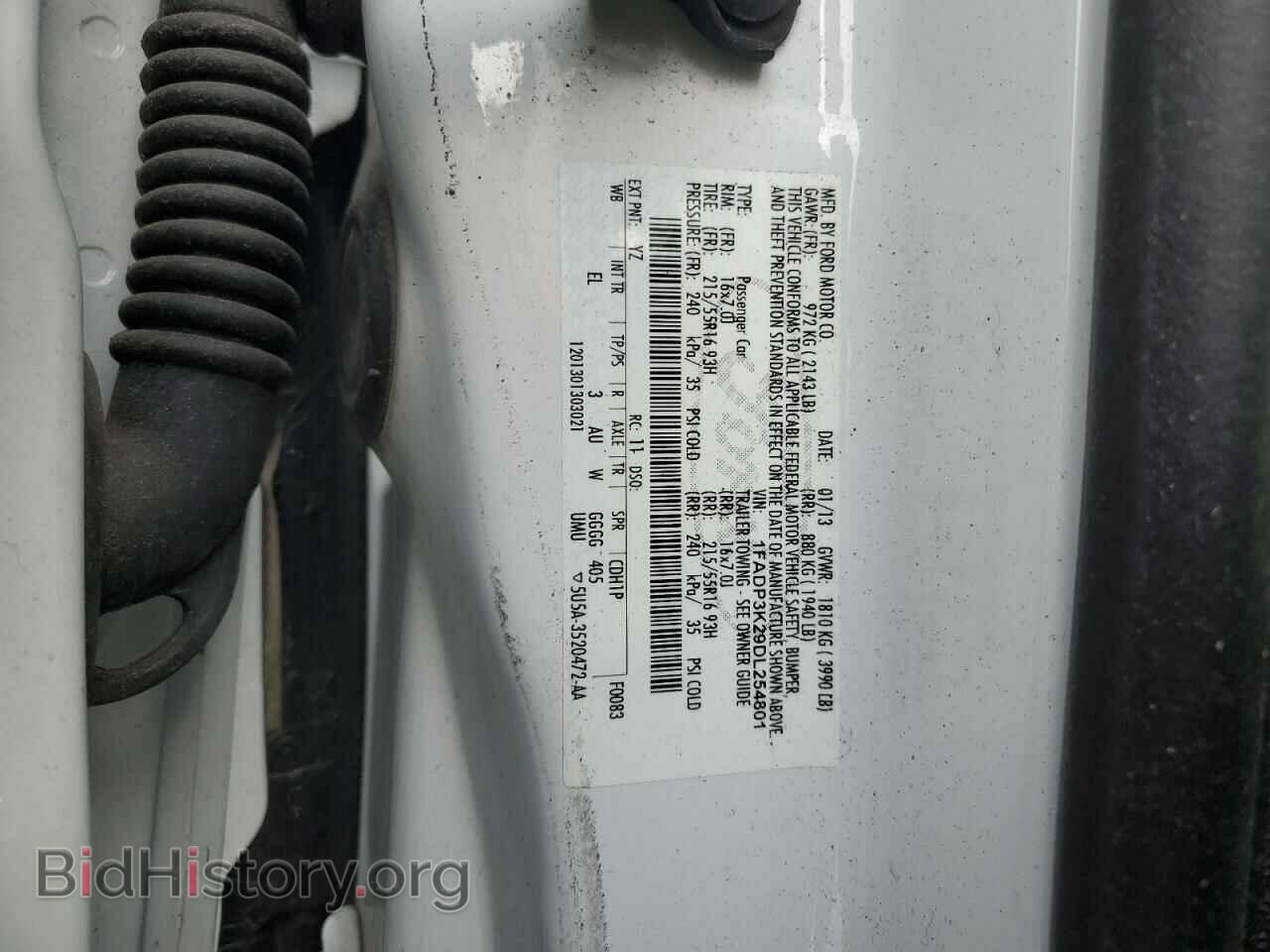 2013 FORD FOCUS - VIN: 1FADP3K29DL254801 - Фото 13