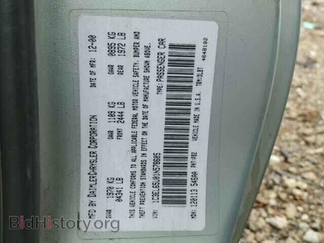 2001 CHRYSLER SEBRING - VIN: 1C3EL65U01N578605 - Photo 10