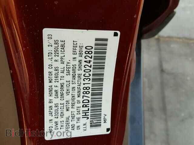 2003 HONDA CRV - VIN: JHLRD78813C024280 - Фото 10