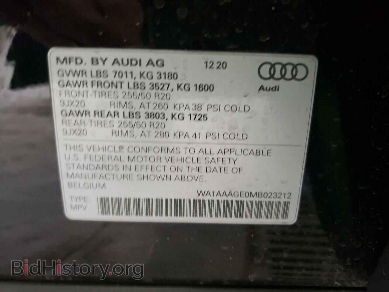 2021 AUDI E-TRON - VIN: WA1AAAGE0MB023212 - Photo 10