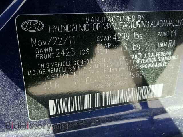 2012 HYUNDAI SONATA - VIN: 5NPEC4AC8CH424966 - Photo 10