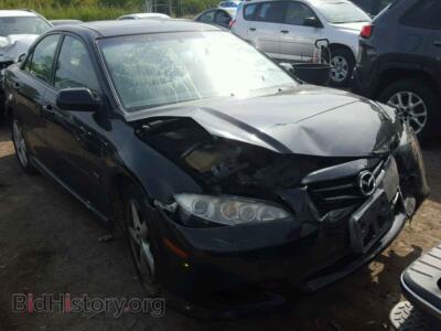 2005 Mazda 6 6 S, черный — VIN 1YVHP80D155M29653, Copart