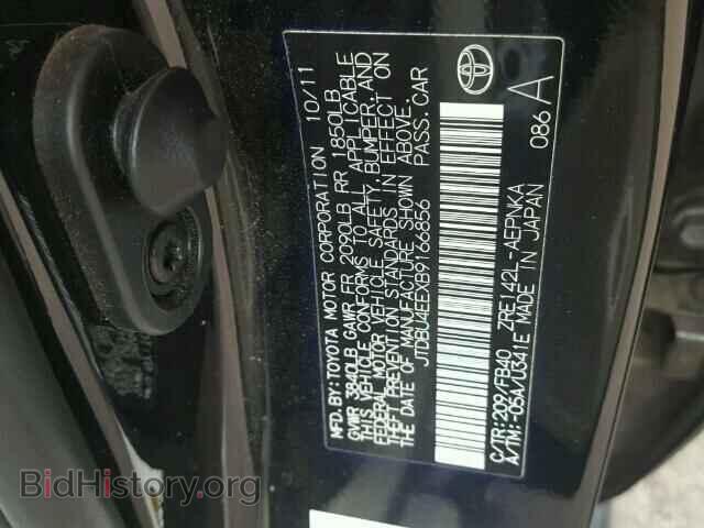 2011 TOYOTA COROLLA - VIN: JTDBU4EEXB9166856 - Фото 9