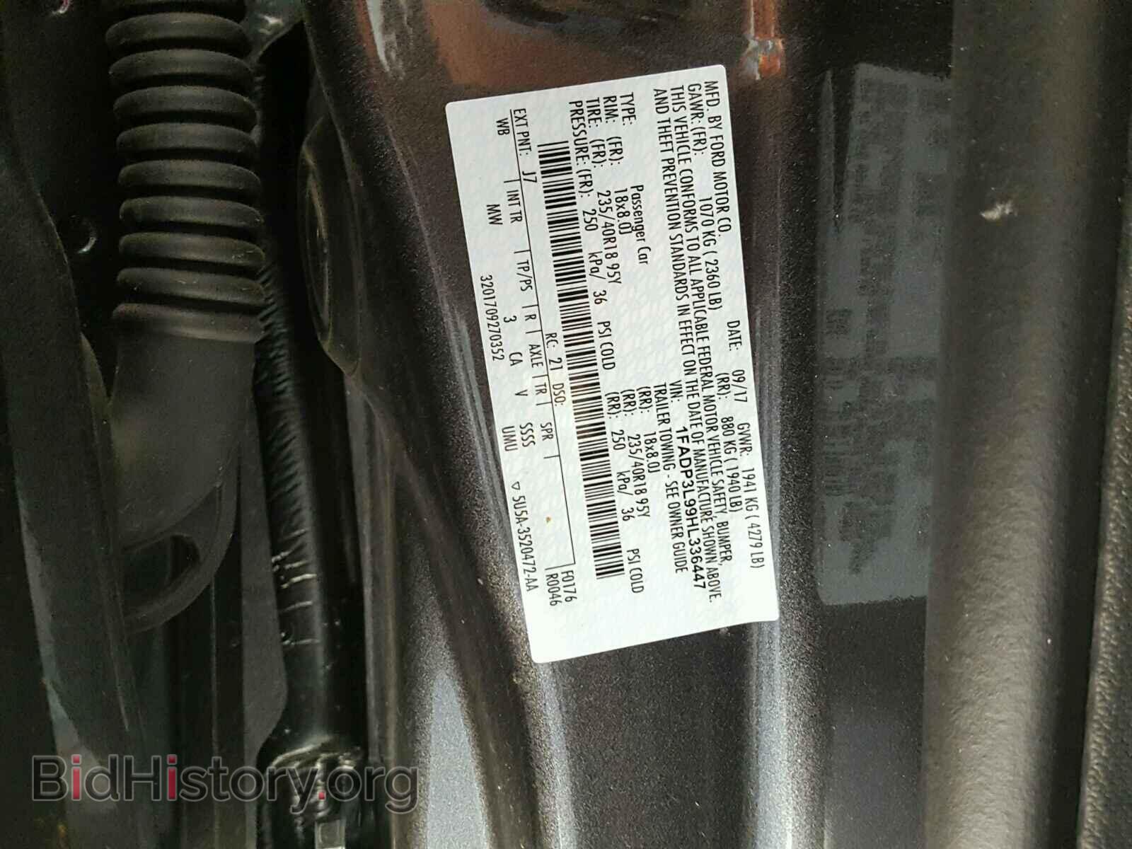 2017 FORD FOCUS - VIN: 1FADP3L99HL336447 - Photo 10