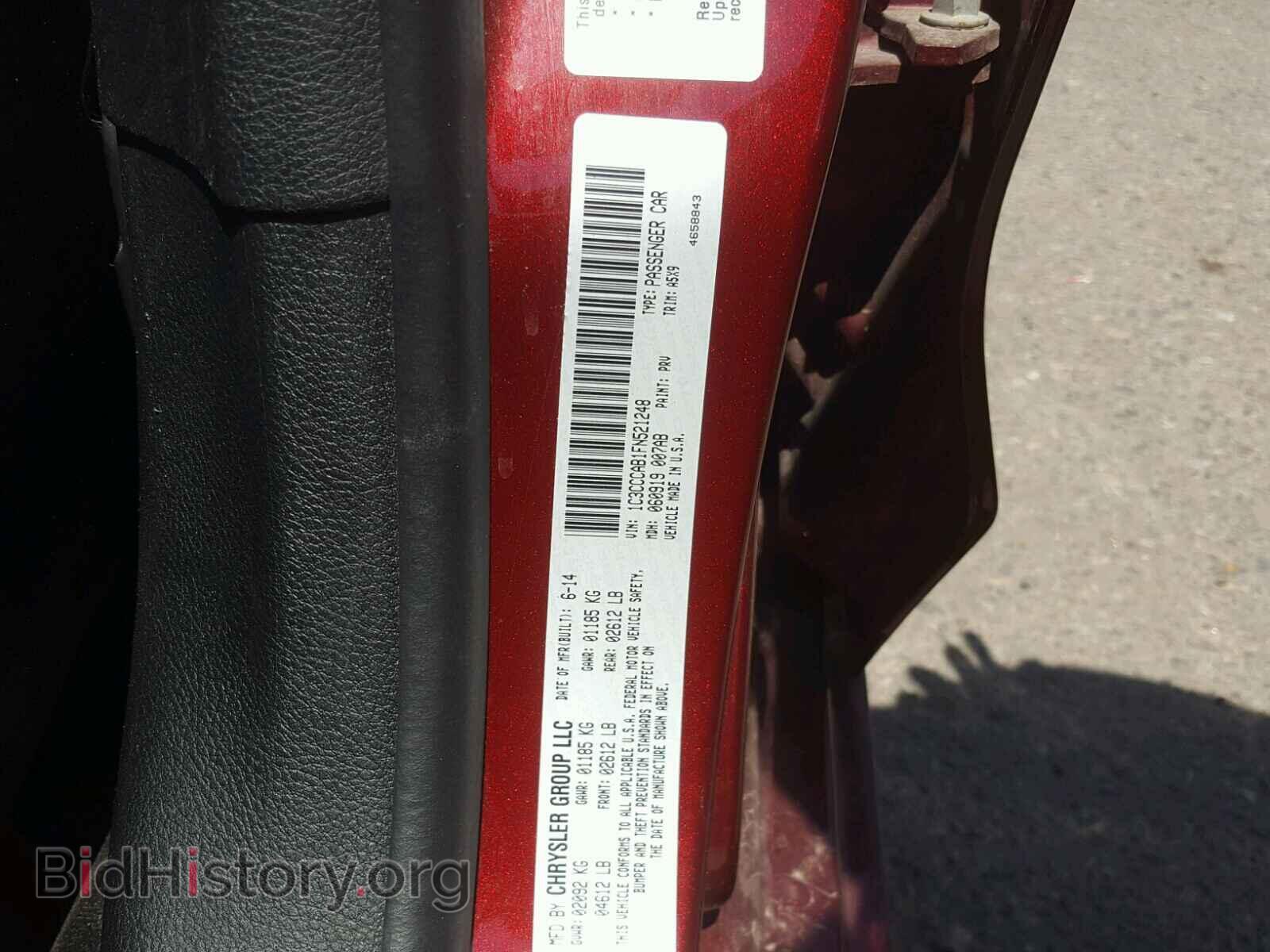 2015 CHRYSLER 200 - VIN: 1C3CCCAB1FN521248 - Photo 10