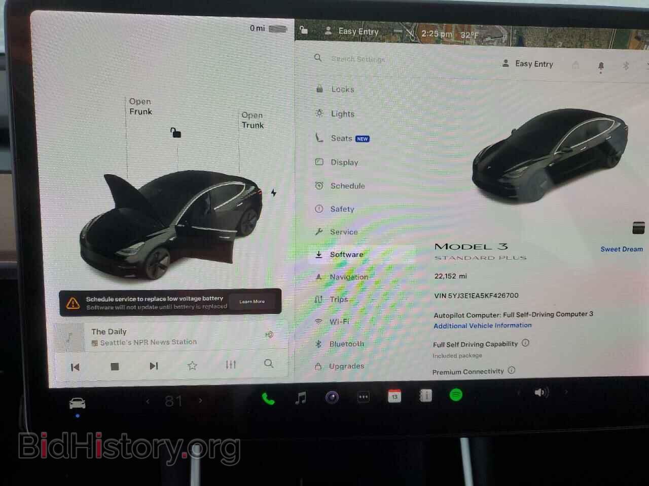 2019 TESLA MODEL 3 - VIN: 5YJ3E1EA5KF426700 - Photo 9
