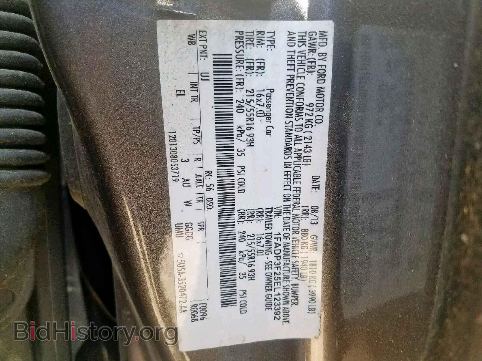 2014 FORD FOCUS - VIN: 1FADP3F25EL123392 - Фото 10