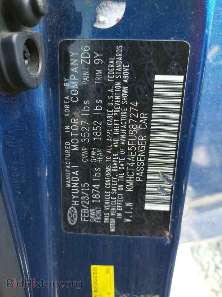 2015 HYUNDAI ACCENT - VIN: KMHCT4AE5FU887274 - Фото 10