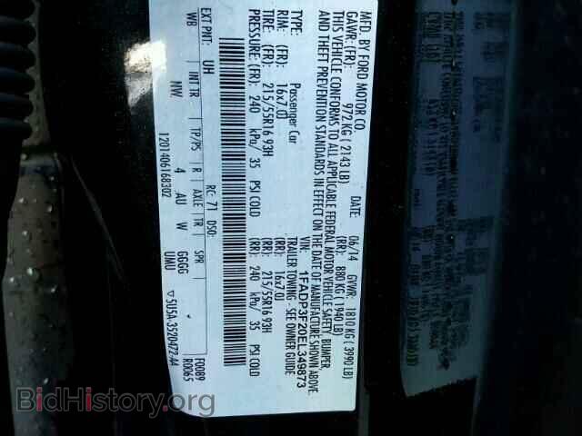 2014 FORD FOCUS - VIN: 1FADP3F20EL349873 - Photo 10