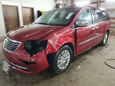 2015 Chrysler MINIVAN Touring L, темно-бордовый — VIN 2C4RC1CG3FR716919, Copart