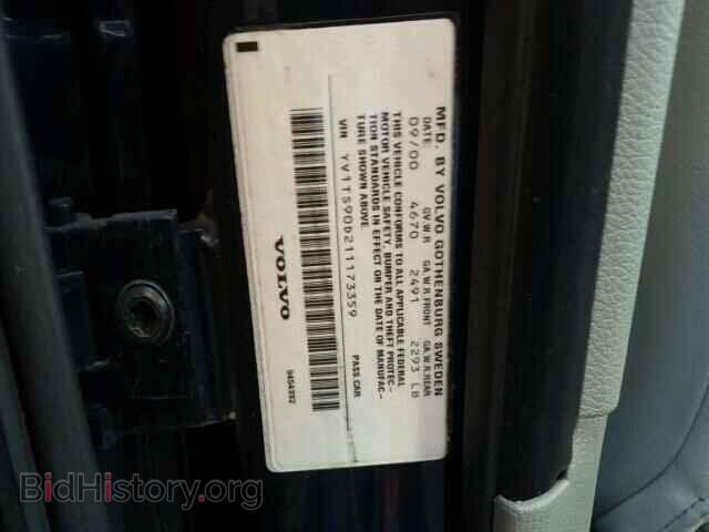 2001 VOLVO S80 - VIN: YV1TS90D211173359 - Фото 9