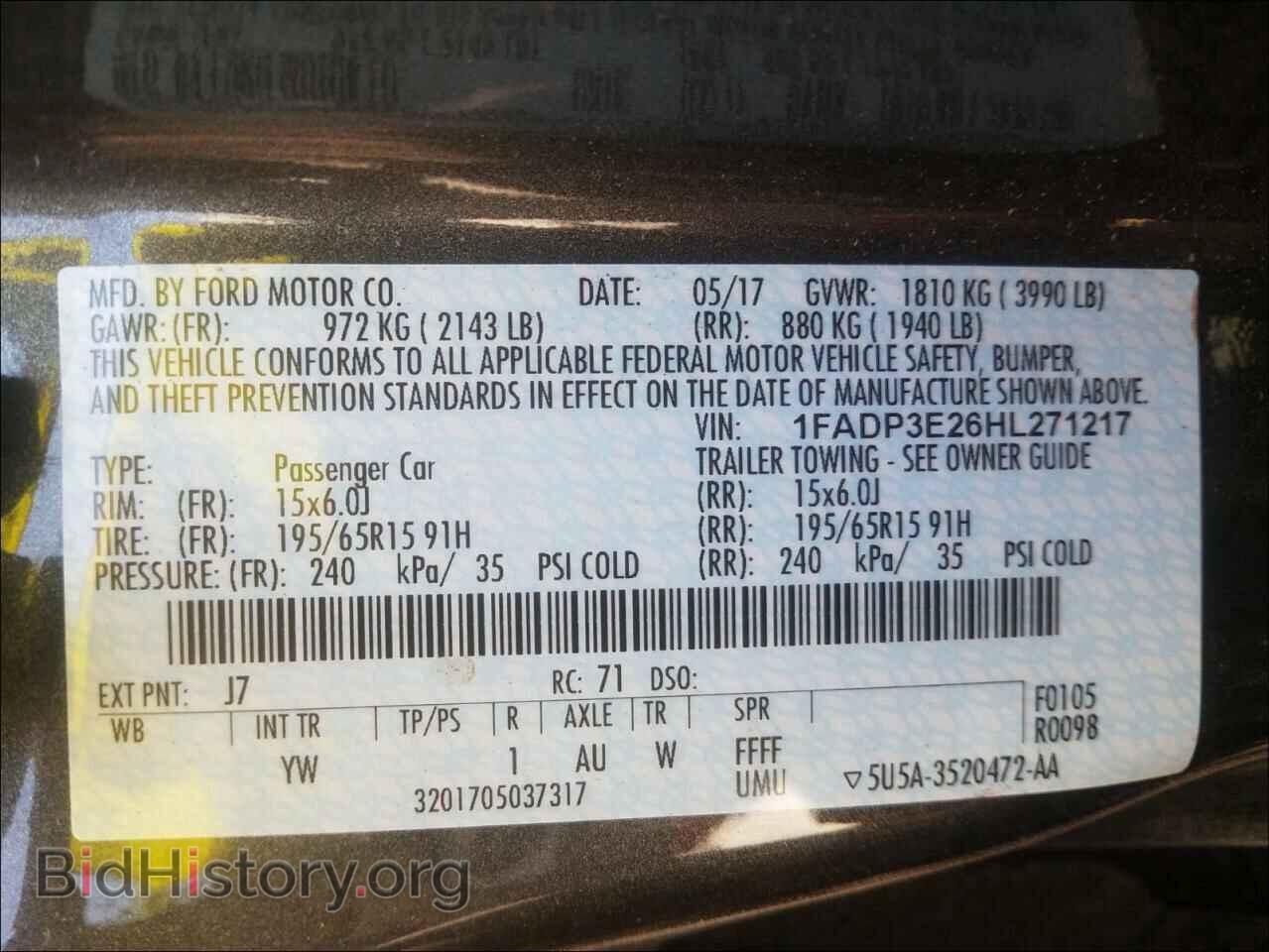 2017 FORD FOCUS - VIN: 1FADP3E26HL271217 - Photo 10