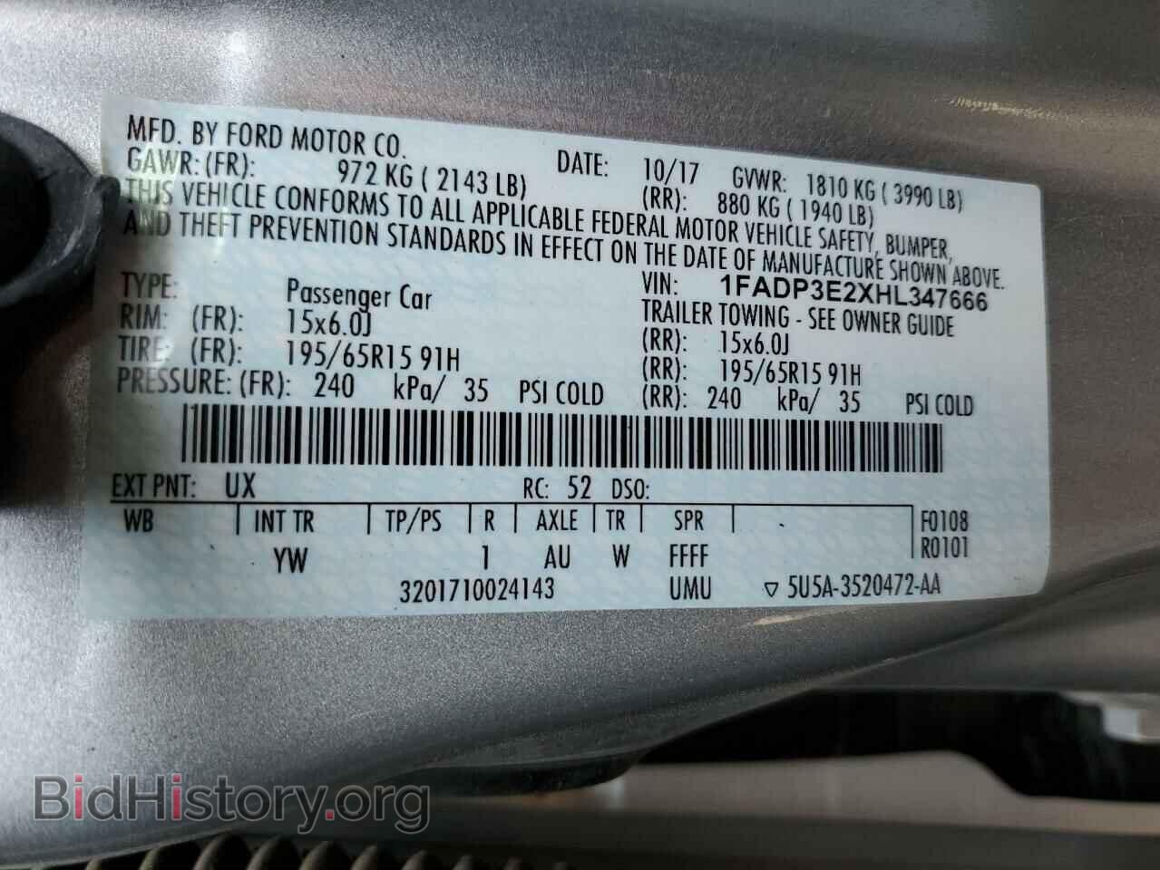 2017 FORD FOCUS - VIN: 1FADP3E2XHL347666 - Photo 12