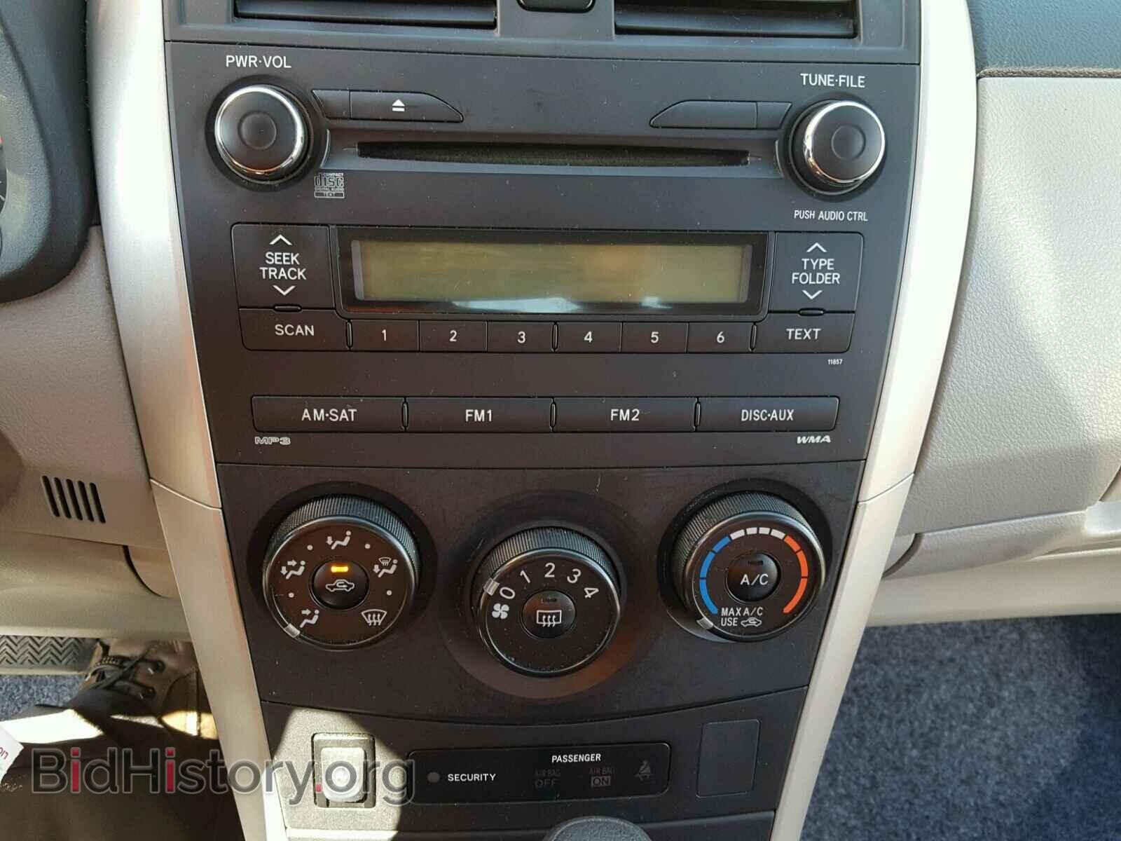 2012 TOYOTA COROLLA BA - VIN: 5YFBU4EEXCP065537 - Фото 9