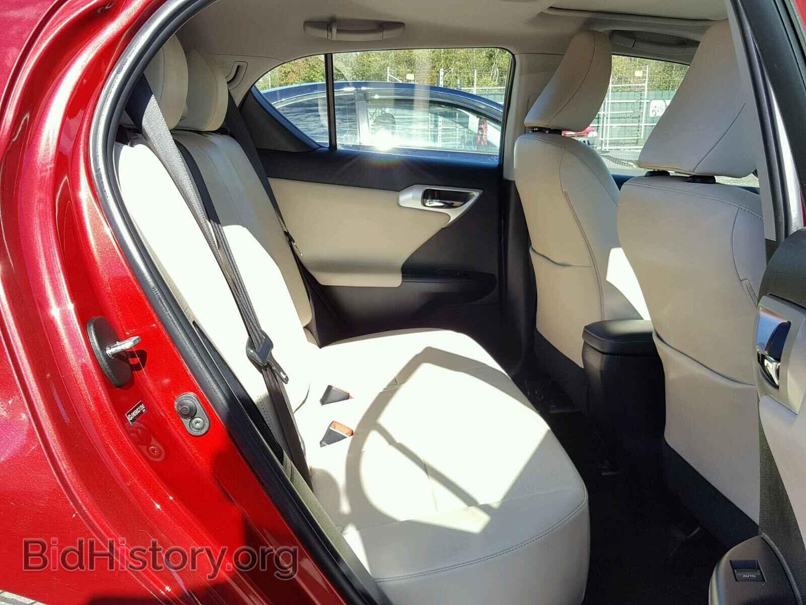 2012 LEXUS CT 200 - VIN: JTHKD5BH3C2113560 - Фото 6