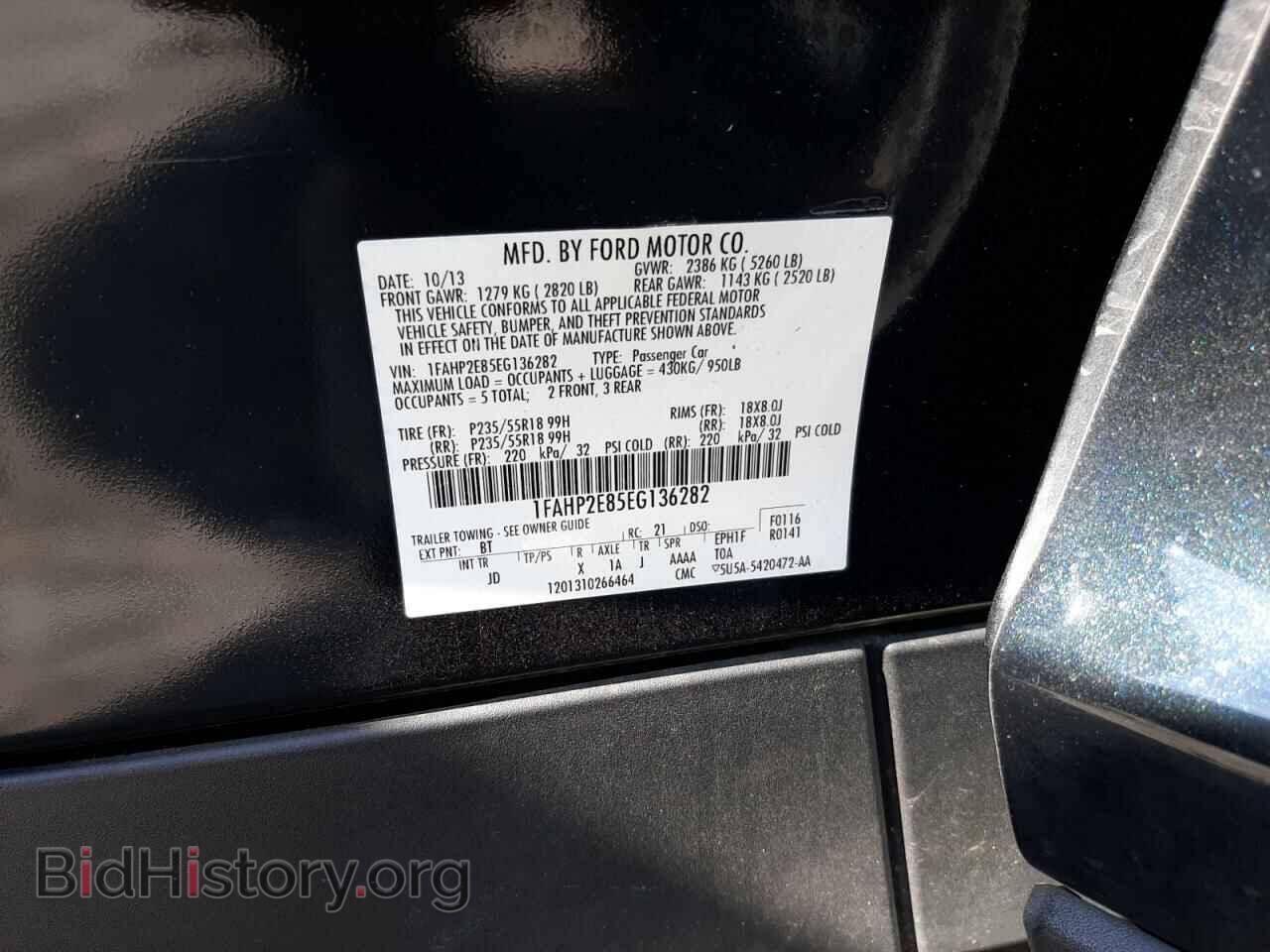 2014 FORD TAURUS - VIN: 1FAHP2E85EG136282 - Photo 10