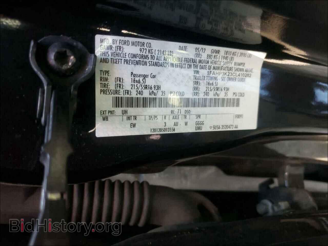 2012 FORD FOCUS - VIN: 1FAHP3K23CL410282 - Photo 10