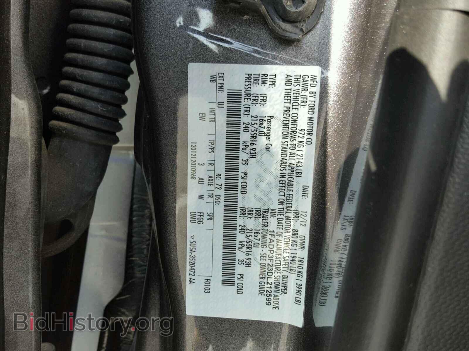 2013 FORD FOCUS - VIN: 1FADP3F23DL212599 - Photo 10