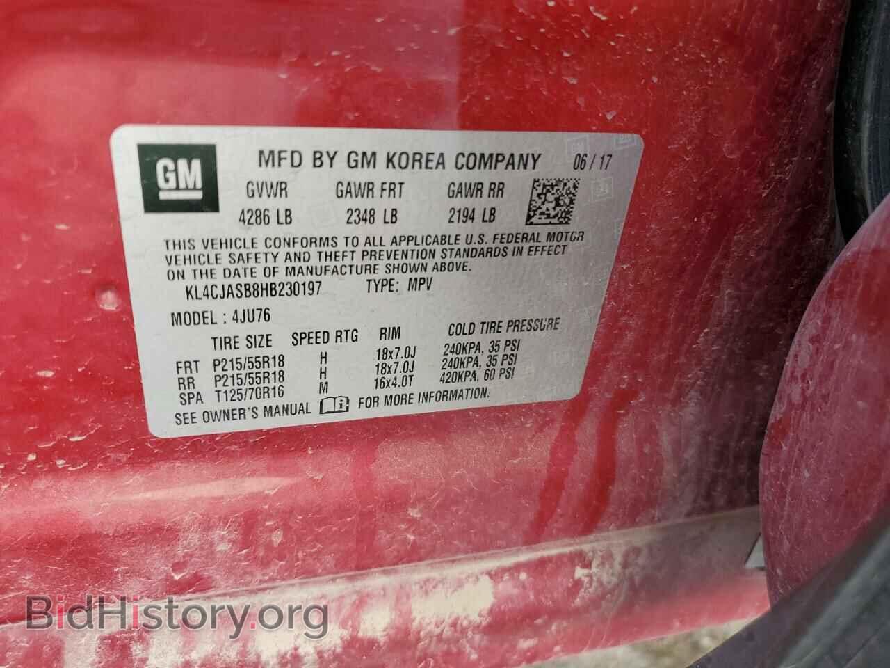 2017 BUICK ENCORE - VIN: KL4CJASB8HB230197 - Фото 12