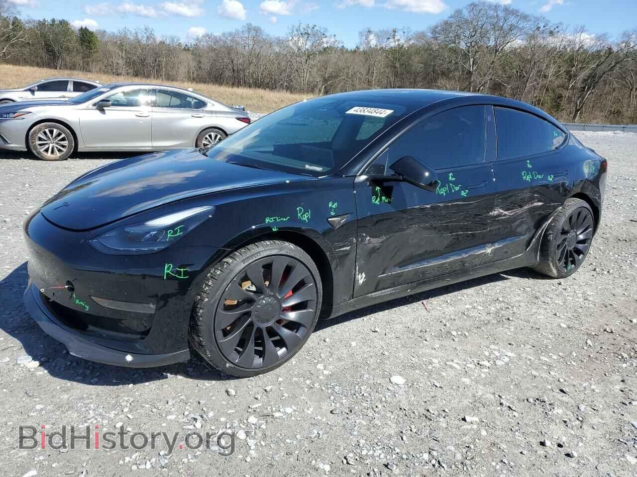 Photo 5YJ3E1EC7NF168332 - TESLA MODEL 3 2022