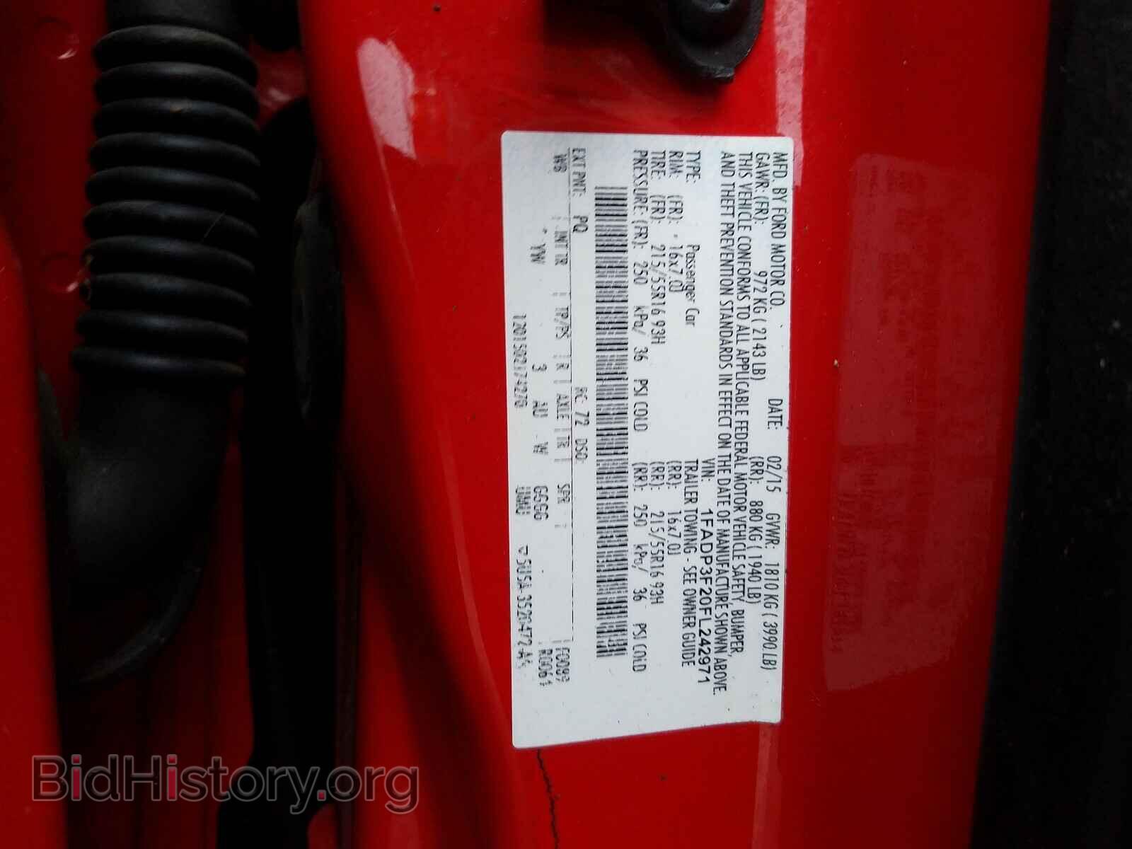 2015 FORD FOCUS - VIN: 1FADP3F20FL242971 - Фото 10
