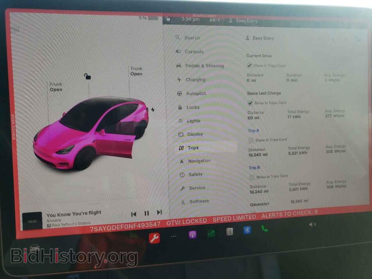 2022 TESLA MODEL Y - VIN: 7SAYGDEF0NF493547 - Photo 9
