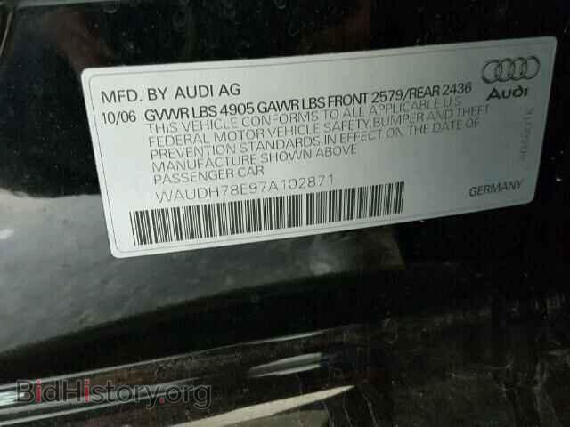 2007 AUDI A4 - VIN: WAUDH78E97A102871 - Фото 10