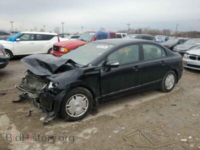 2009 Honda CIVIC Hybrid, черный — VIN JHMFA36239S010698, Copart