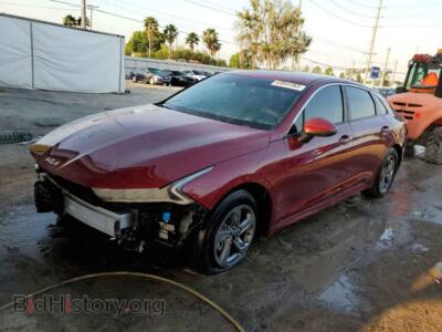 2023 Kia K5 K5 LXS, бордовый — VIN 5XXG14J20PG190331, Copart