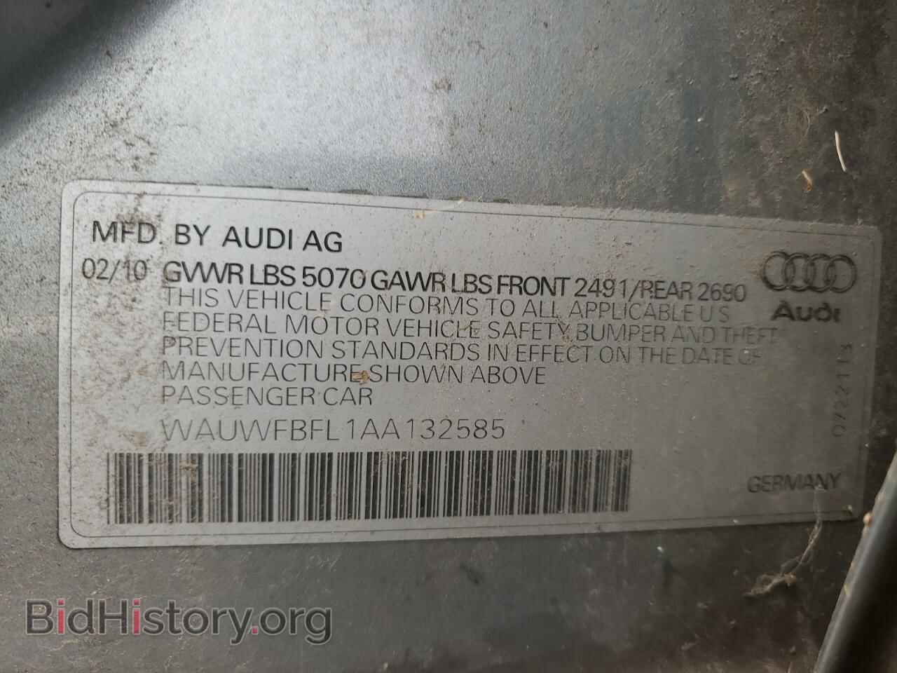 2010 AUDI A4 - VIN: WAUWFBFL1AA132585 - Photo 12