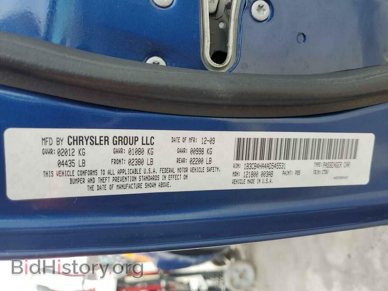 2010 DODGE CALIBER - VIN: 1B3CB4HA4AD545531 - Фото 12