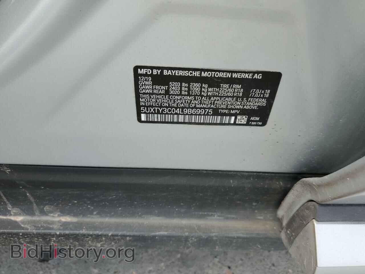 2020 BMW X3 - VIN: 5UXTY3C04L9B69975 - Фото 13