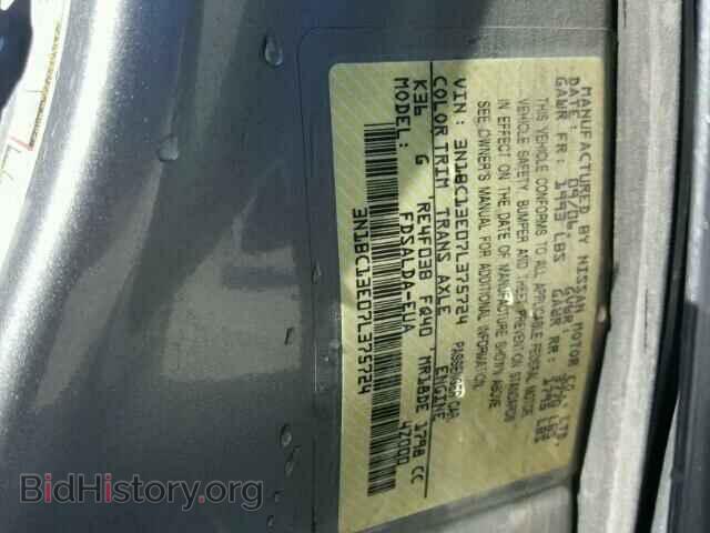 2007 NISSAN VERSA - VIN: 3N1BC13E07L375724 - Фото 10