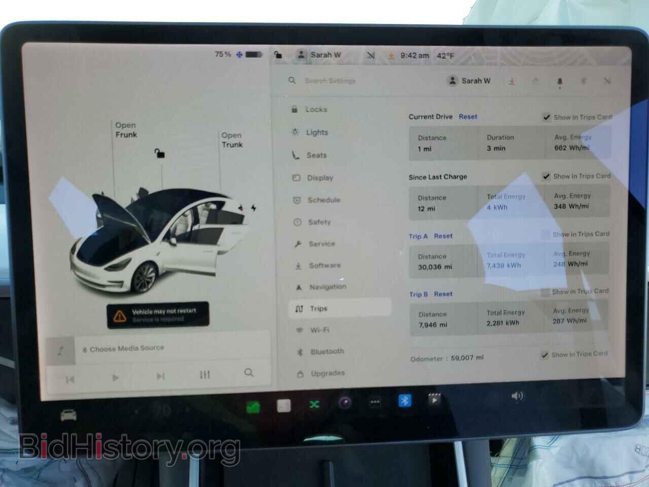 2019 TESLA MODEL 3 - VIN: 5YJ3E1EA1KF509833 - Фото 9
