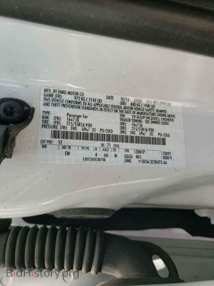 2014 FORD FOCUS - VIN: 1FADP3K25EL185655 - Photo 10