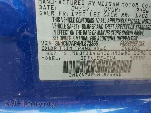 2017 NISSAN VERSA - VIN: 3N1CN7AP4HL873366 - Photo 10