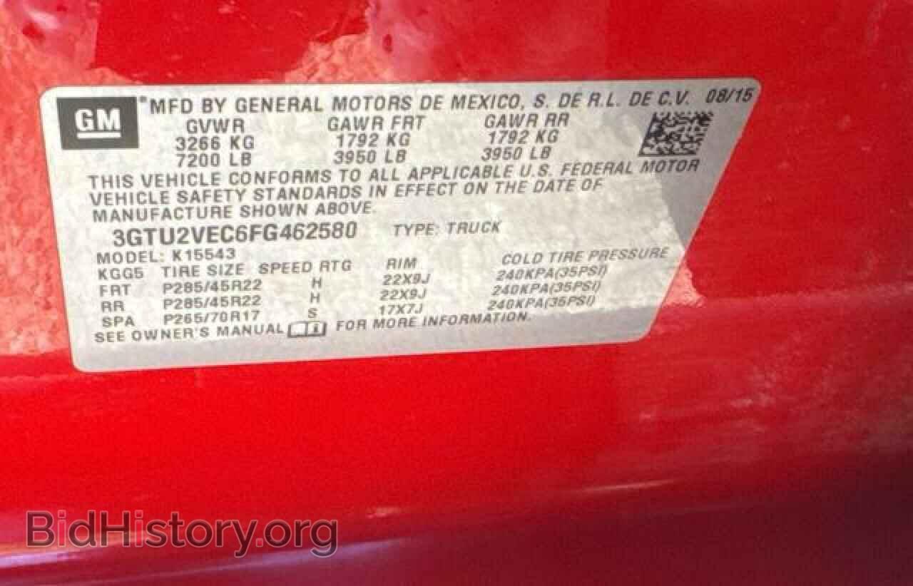 2015 GMC SIERRA - VIN: 3GTU2VEC6FG462580 - Photo 10